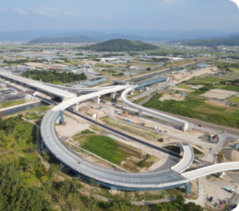 北栄町内の空撮