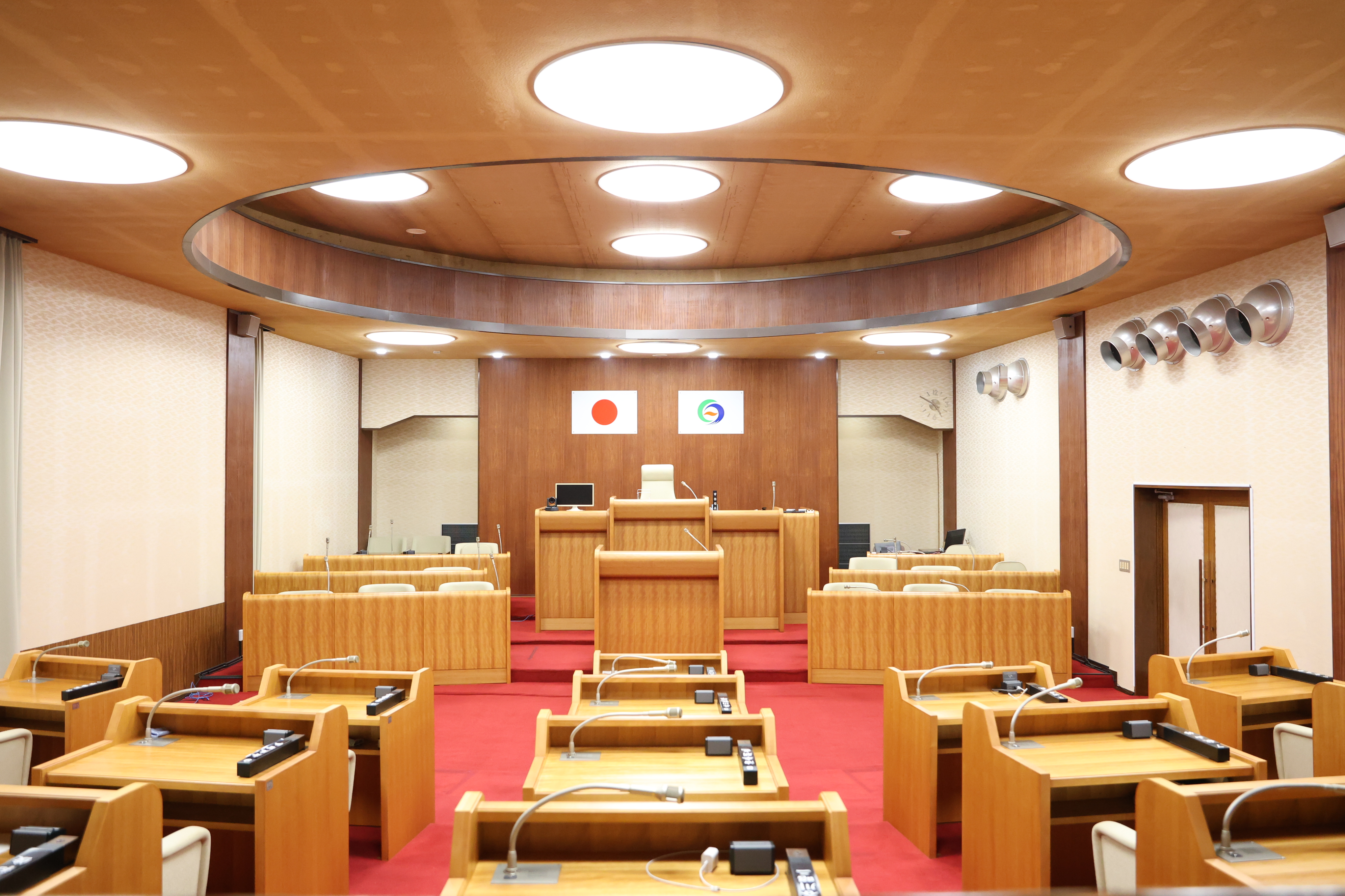 北栄町議会の議場