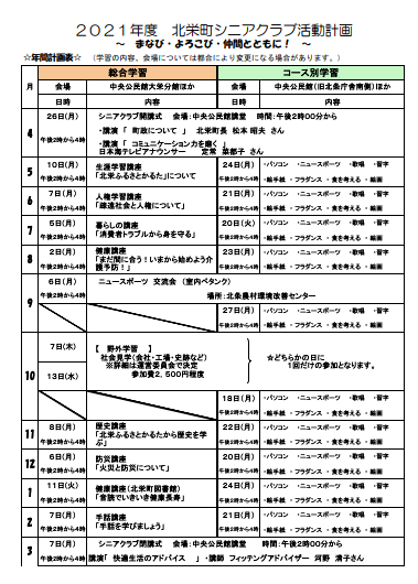 年間計画