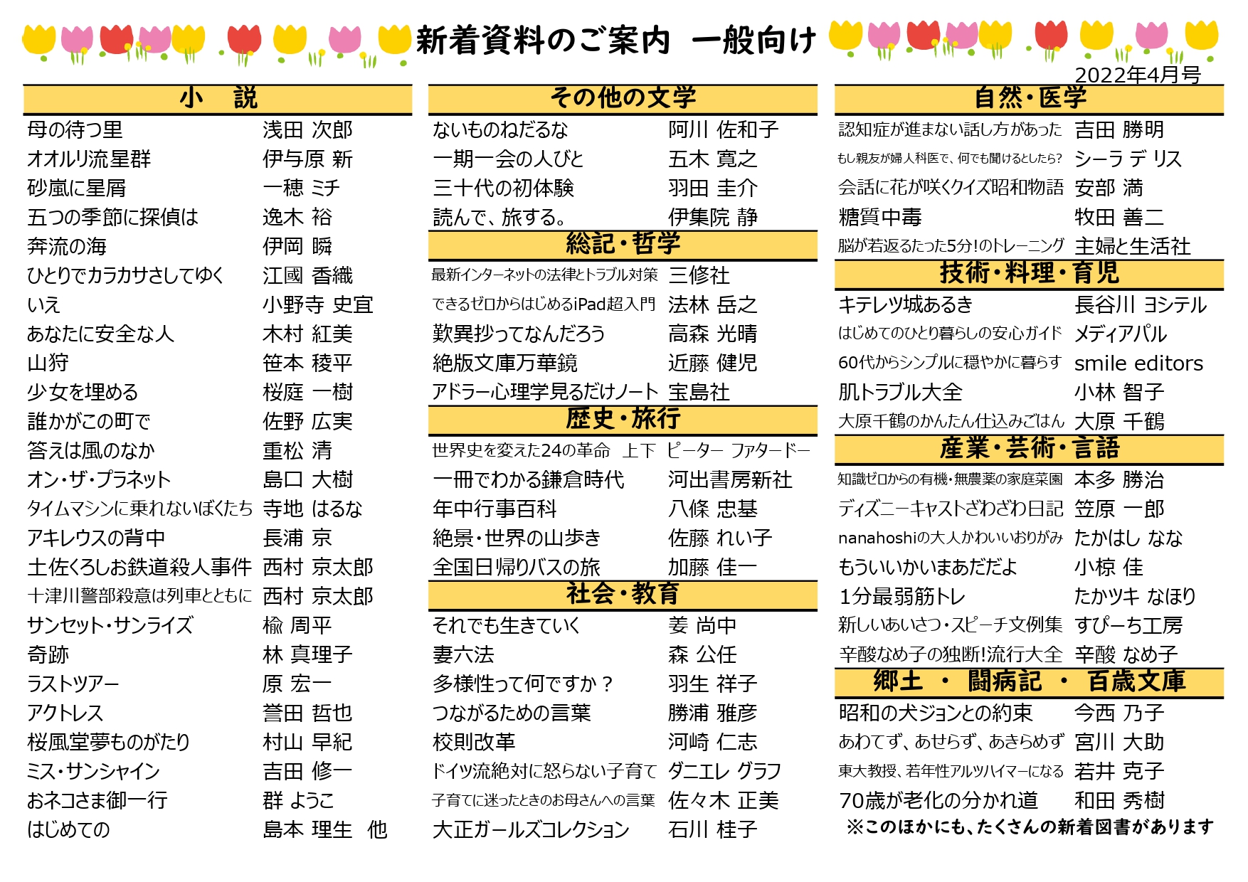 新着図書リスト（一般）