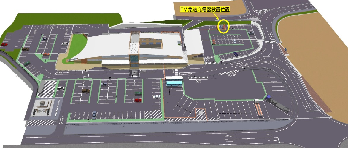 EV急速充電器設置位置図