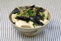 豆腐のっけご飯の画像