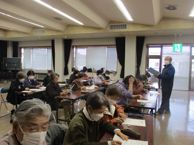 第13回脳トレ教室の様子1