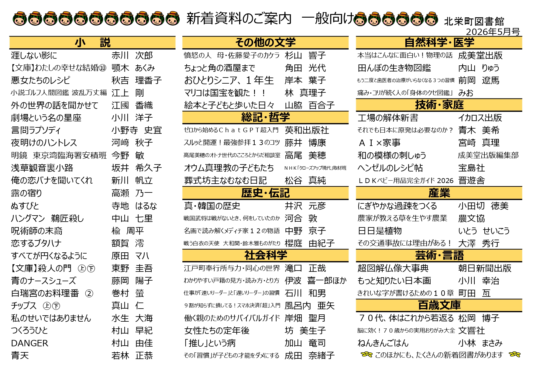 新着案内　一般