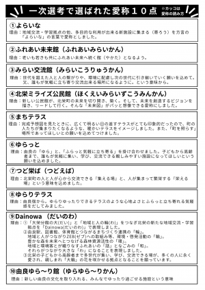 愛称候補チラシ